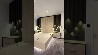 fitted interiordesign led bed headboard downlight customfurniture upholstery [upl. by Leirbaj]