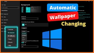 How to Enable AUTO CHANGE Wallpapers in Windows 11107🔥🔥🔥 [upl. by Tema]