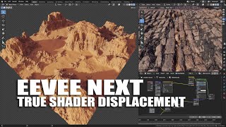 How To Use Procedural Displacement Textures in Eevee NextBlender 42 [upl. by Littlejohn799]