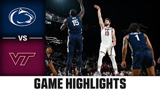 Penn State vs Virginia Tech Game Highlights  202425 ACC Mens Basketball [upl. by Eiramesor]