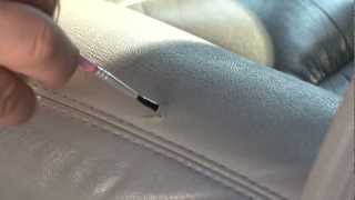 Vinyl Car Upholstery Rip Repair with HH66 Vinyl Cement [upl. by Alyss]