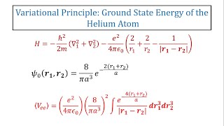 06 Ground State Energy of the Helium Atom  Variational Principle in UrduHindi [upl. by Atteuqal]