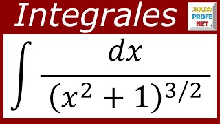 INTEGRACIÓN POR SUSTITUCIÓN TRIGONOMÉTRICA  Ejercicio 7 [upl. by Ecnesse]