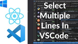 How To Edit Multiple Lines At Once In VSCode  VSCode How To Select Multiple Lines [upl. by Rotberg]