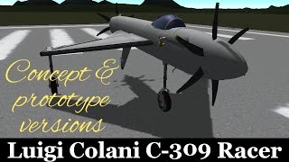 KSP Colani C309 racer ConceptPrototype plane Firespitter [upl. by Narbig]