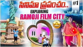 సినిమా ప్రపంచం Exploring Ramoji Film City with Kids  Part  I  iSmart Aruna Family Vlogs [upl. by Aiduan165]