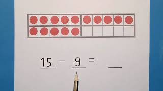 Minusaufgaben am Zwanzigerfeld Teil 2  Mathe  Grundschule  Klasse 1  einfach üben [upl. by Aekim]