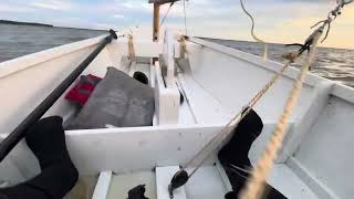 Mini Catboat sailing on St Lawrence River [upl. by Notlek657]