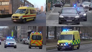 Brandweer Ziekenwagens amp Anonieme Politie met spoed in verschillende delen van Belgie [upl. by Cristoforo]