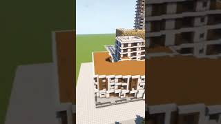 Modern apartment complex timelapse timelapse minecraftbuilding minecraft [upl. by Portugal]