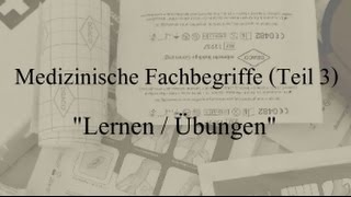 Medizinische Fachbegriffe Teil 3 Übersetzung zum lernen und üben [upl. by Lilli]