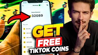 How I Got 40000 Free TikTok Coins TikTok Coins For Free 2024 UPDATEDTUTORIAL [upl. by Rehpinnej920]