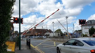 Rare Crossing at Sunningdale Level Crossing Berkshire [upl. by Thordia435]