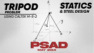 4️⃣ 𝗧𝗿𝗶𝗽𝗼𝗱  𝗣𝗿𝗼𝗯𝗹𝗲𝗺 𝗡𝗼 2  Statics amp Steel Design  PSAD  CE Board Exam Review [upl. by Lemmueu334]