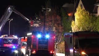 Gebäudevollbrand in Walldorf 30112014  Einsatzdokumentation [upl. by Ylimme]