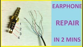 Earphone Lead Repair  Same Audio Jack 2018 [upl. by Standford]