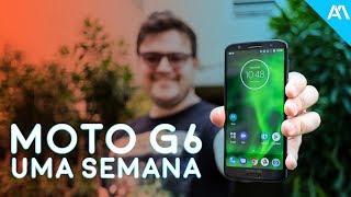 MOTOROLA MOTO G6  UMA SEMANA DE USO [upl. by Waller253]