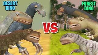 Desert Dino vs Forest Dino S1  SPORE [upl. by Duomham]