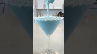 Jack Frost Drink ❄️ christmas drink cocktail mocktail satisfying viralvideo fypシ゚viral fyp [upl. by Wald373]