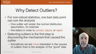 Lecture17 Data2Decision Testing for Outliers part 1 [upl. by Feeley275]