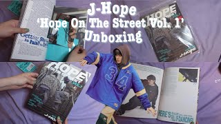 JHOPE ‘HOPE ON THE STREET VOL1’ ALBUM UNBOXING interlude ver 💿🩵 [upl. by Dewhirst]