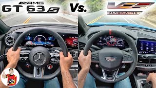 quotCoupequot or Sedan AMG GT63 S vs CT5 Blackwing POV Drive Comparison [upl. by Sherwood]