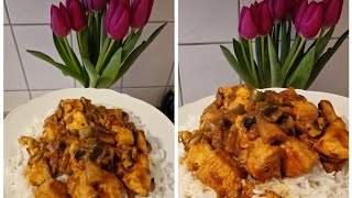 Oriz me salce pule dhe kerpudha  Rice with chicken and mushrooms recipe homemade tasty shorts [upl. by Yeliak153]