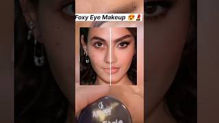 Foxy Eyes Makeup Tutorial ✅😍✨🌸makeuptutorial foxyeyesmakeup eyemakeup eyemakeuptutorial makeup🌸 [upl. by Russel]