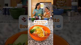 KidFriendly Burrito Bowls Recipe  Cooking Counts  Family Math [upl. by Imyaj]