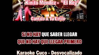 KINITO MENDEZ  EL REY  KARAOKE [upl. by Allimac77]