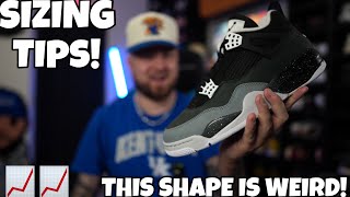 SIZING TIPS FOR THE JORDAN 4 “FEAR” THE SHAPE OF THESE IS OFF DON’T MAKE A MISTAKE [upl. by Adnarrim]