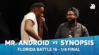 MRANDROIDE vs SYNOPSIS  Florida Beatbox Battle 2018  18 Final [upl. by Venetia]