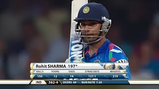 Rohit Sharma 209 158 vs Australia 7th ODI 2013 Bangalore Extended Highlights [upl. by Klarika963]