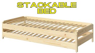 IKEA UTÅKER Review The Stackable Bed Solution For 2 Kids [upl. by Fulbert]