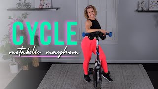 45MIN Rhythm Cycle Workout  Metabolic Mayhem [upl. by Ajssatan462]