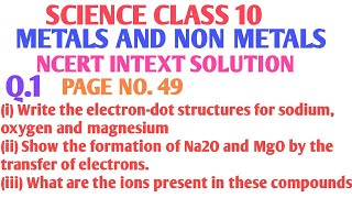 Write the electrondot structures for sodium oxygen and magnesium [upl. by Elodia578]