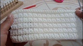 Punto fantasía a crochet para mantas y cobijas de bebe [upl. by Itsur]