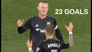 Wayne Rooney 23 Goals with DC United 201819 [upl. by Artenek]