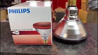 PHILIPS INCANDESCENT 230V PAR38E 150W INFRARED MEDICAL LAMP [upl. by Riek]