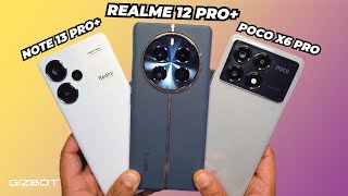 Realme 12 Pro vs Redmi Note 13 Pro vs Poco X6 Pro 🔋 Battery Drain amp Performance Test [upl. by Jazmin]