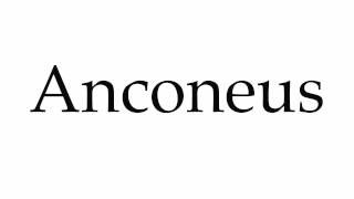 How to Pronounce Anconeus [upl. by Ynove475]