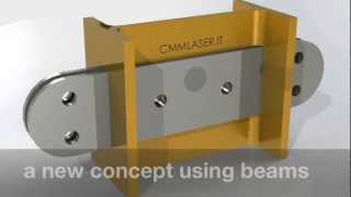 assembling steel beam structures  CMM Laser [upl. by Lizned]