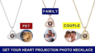 Personalized Heart Photo Necklace Best Customized Jewelry 2022 [upl. by Tychon]