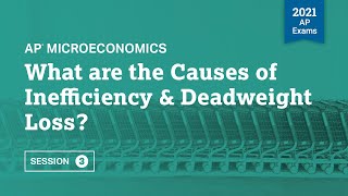 2021 Live Review 3  AP Microeconomics  What are the Causes of Inefficiency amp Deadweight Loss [upl. by Olotrab42]