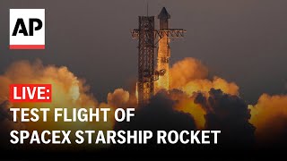 Starship launch LIVE SpaceX attempts sixth test flight of rocket [upl. by Rachel707]