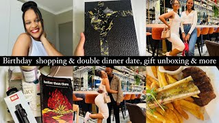 Vlog  twins’ birthday celebration dinner shopping unboxing  SA Youtuber [upl. by Eedak202]