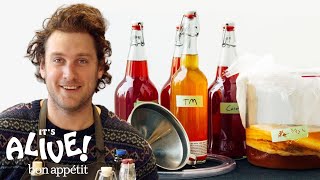 How to Brew Your Own Kombucha with Brad  Its Alive  Bon Appetit [upl. by Pallaten]