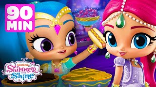 Shimmer and Shine Get the Food Party Started 🍭 w Leah  90 Minute Compilation  Shimmer and Shine [upl. by Innig970]