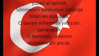 istiklal marşı sozleriturkish anthem lyrics HD [upl. by Issi476]