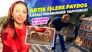 Efsane Kapalı Hamburger Bağımlılık Yapıyor Hem de Köyde Taş Fırında [upl. by Eartha]